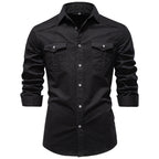 Chemise homme à poches poitrine