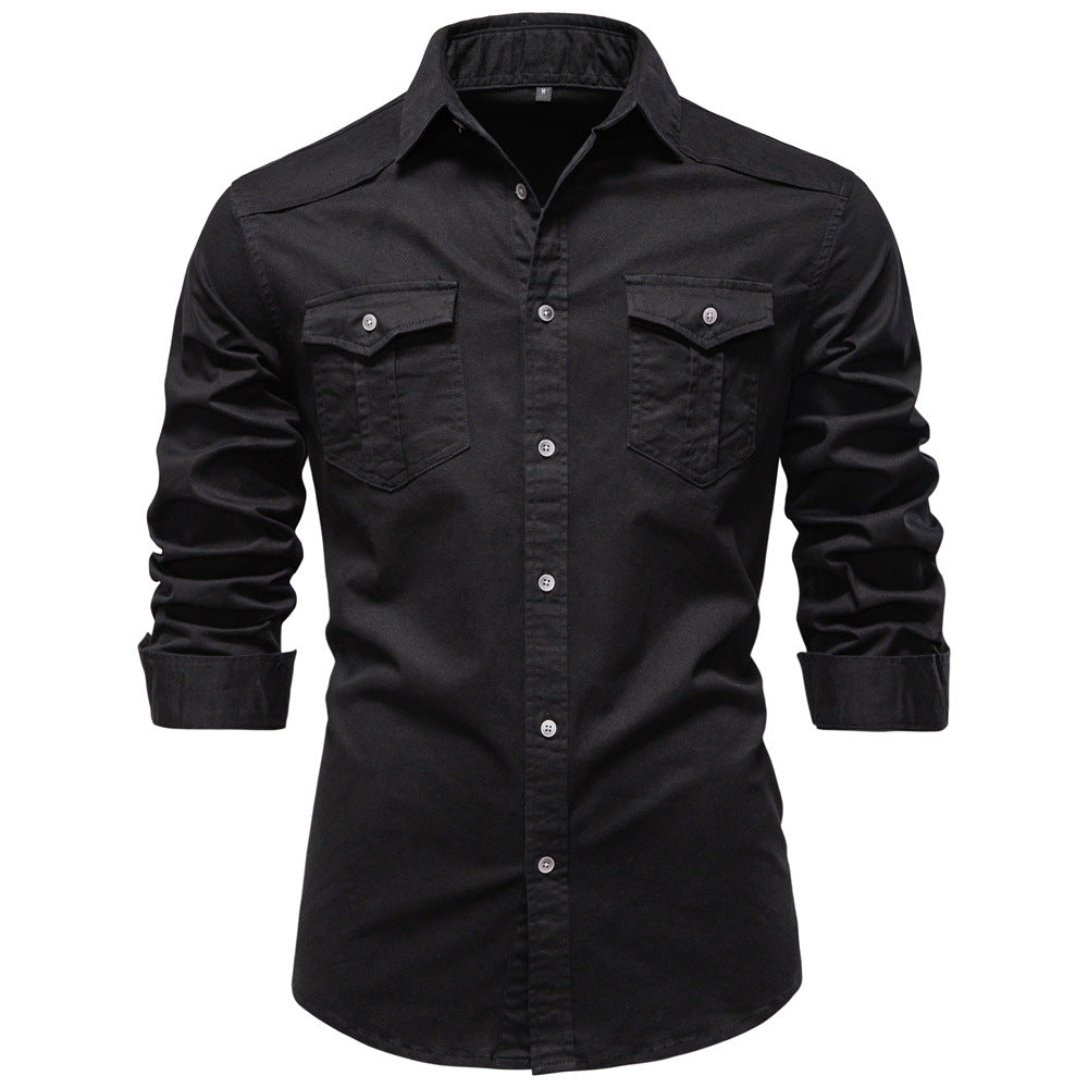 Chemise homme à poches poitrine