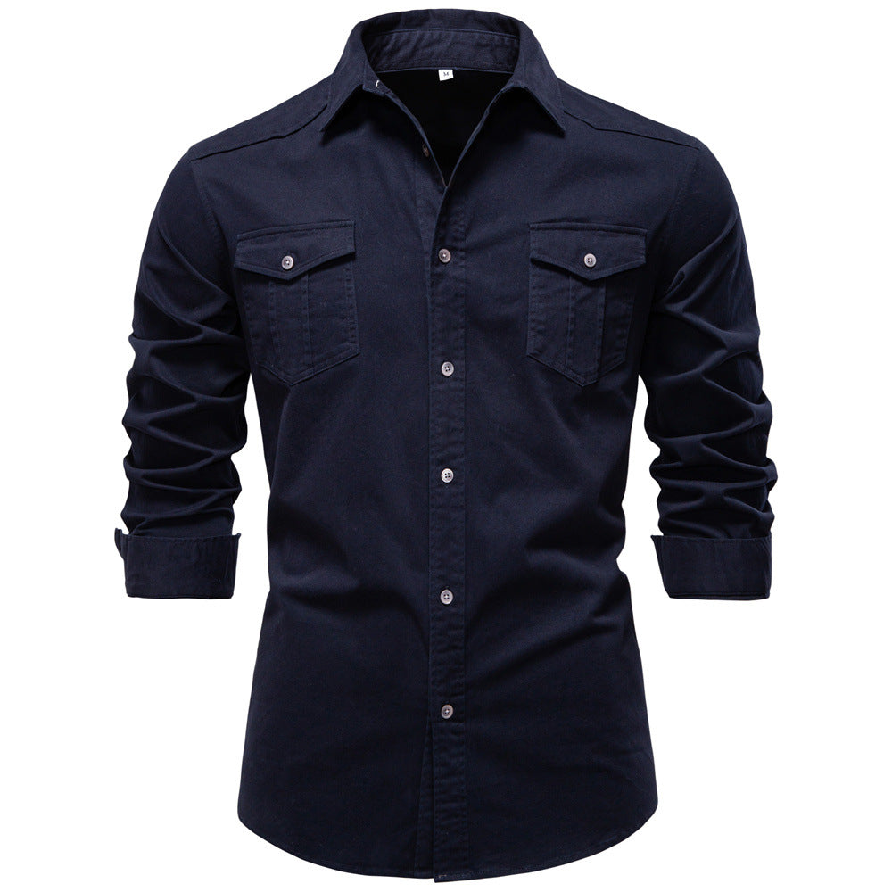 Chemise homme à poches poitrine