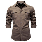 Chemise homme à poches poitrine