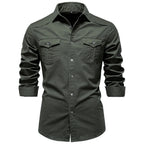 Chemise homme à poches poitrine