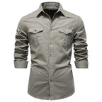 Chemise homme à poches poitrine