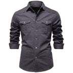 Chemise homme à poches poitrine