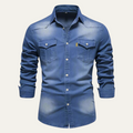 Chemise homme à poches poitrine boutonnées