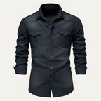 Chemise homme à poches poitrine boutonnées