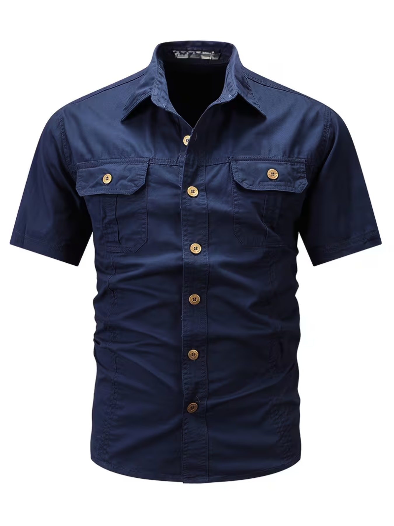 Chemise homme à poches rabat