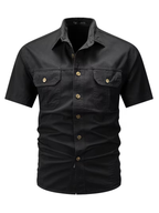 Chemise homme à poches rabat