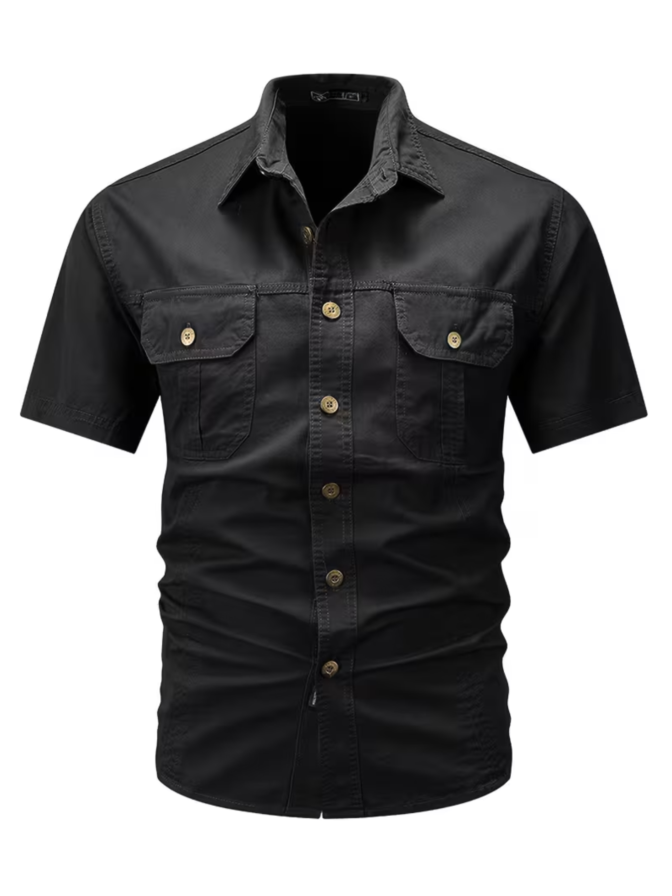Chemise homme à poches rabat