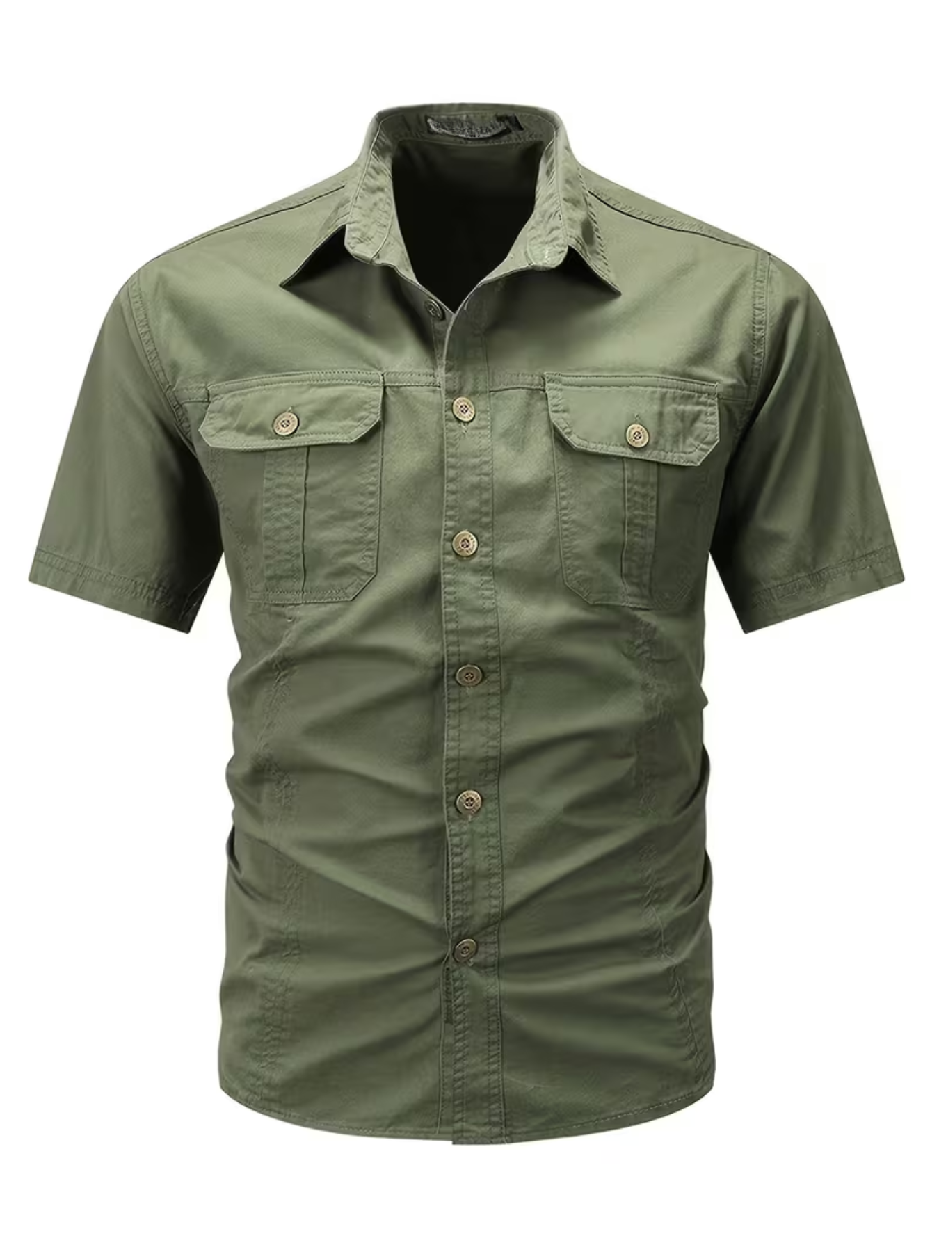 Chemise homme à poches rabat