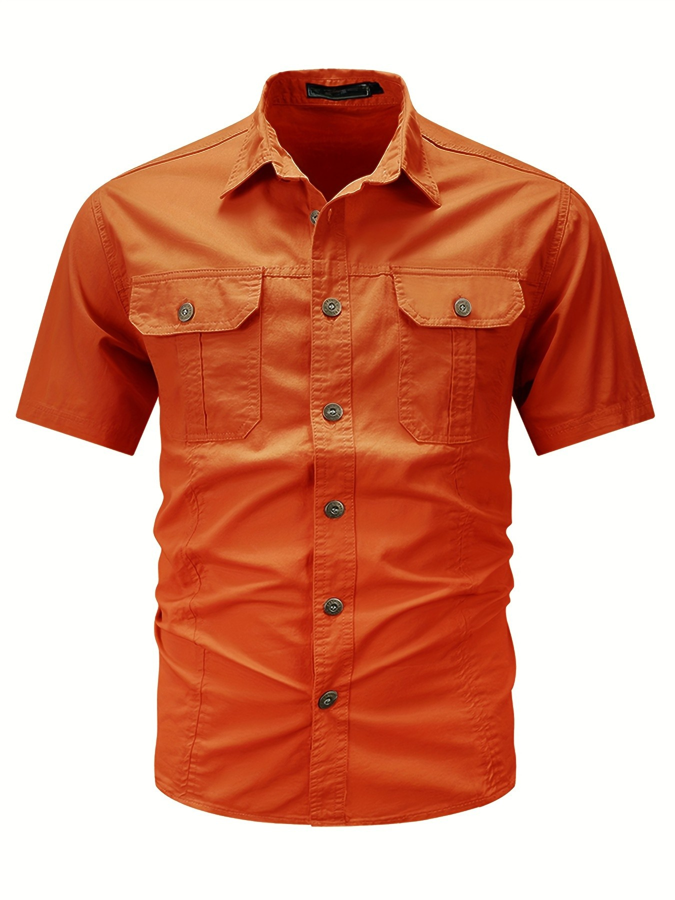 Chemise homme à poches rabat