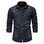 Chemise homme boutonnée à rabats