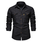 Chemise homme boutonnée à rabats
