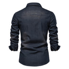 Chemise homme boutonnée à rabats