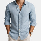 Chemise homme boutonnée manches longues