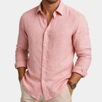 Chemise homme boutonnée manches longues