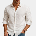 Chemise homme boutonnée manches longues