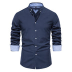 Chemise homme col boutonné