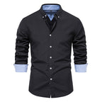 Chemise homme col boutonné
