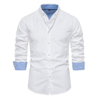 Chemise homme col boutonné