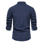 Chemise homme col boutonné