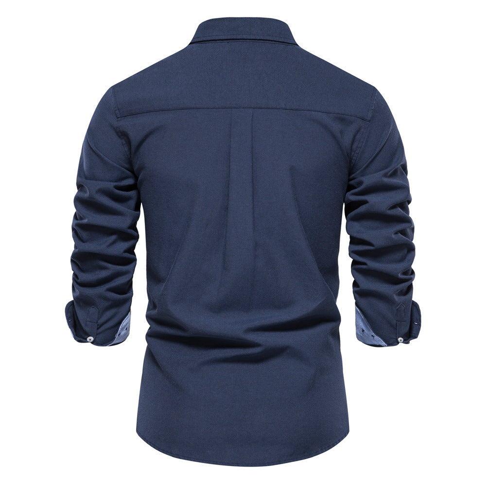 Chemise homme col boutonné