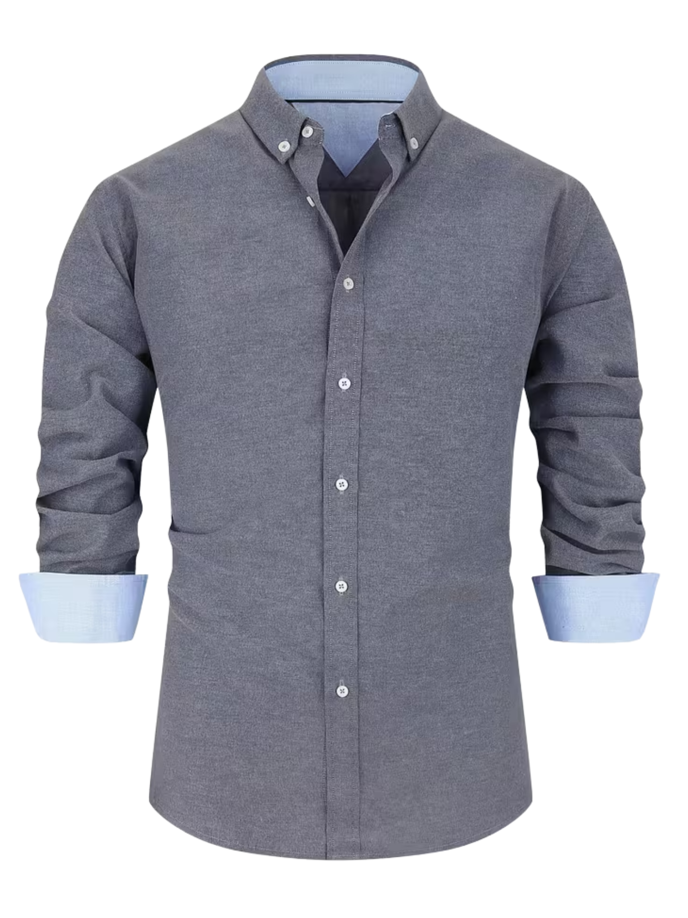 Chemise homme col contrasté