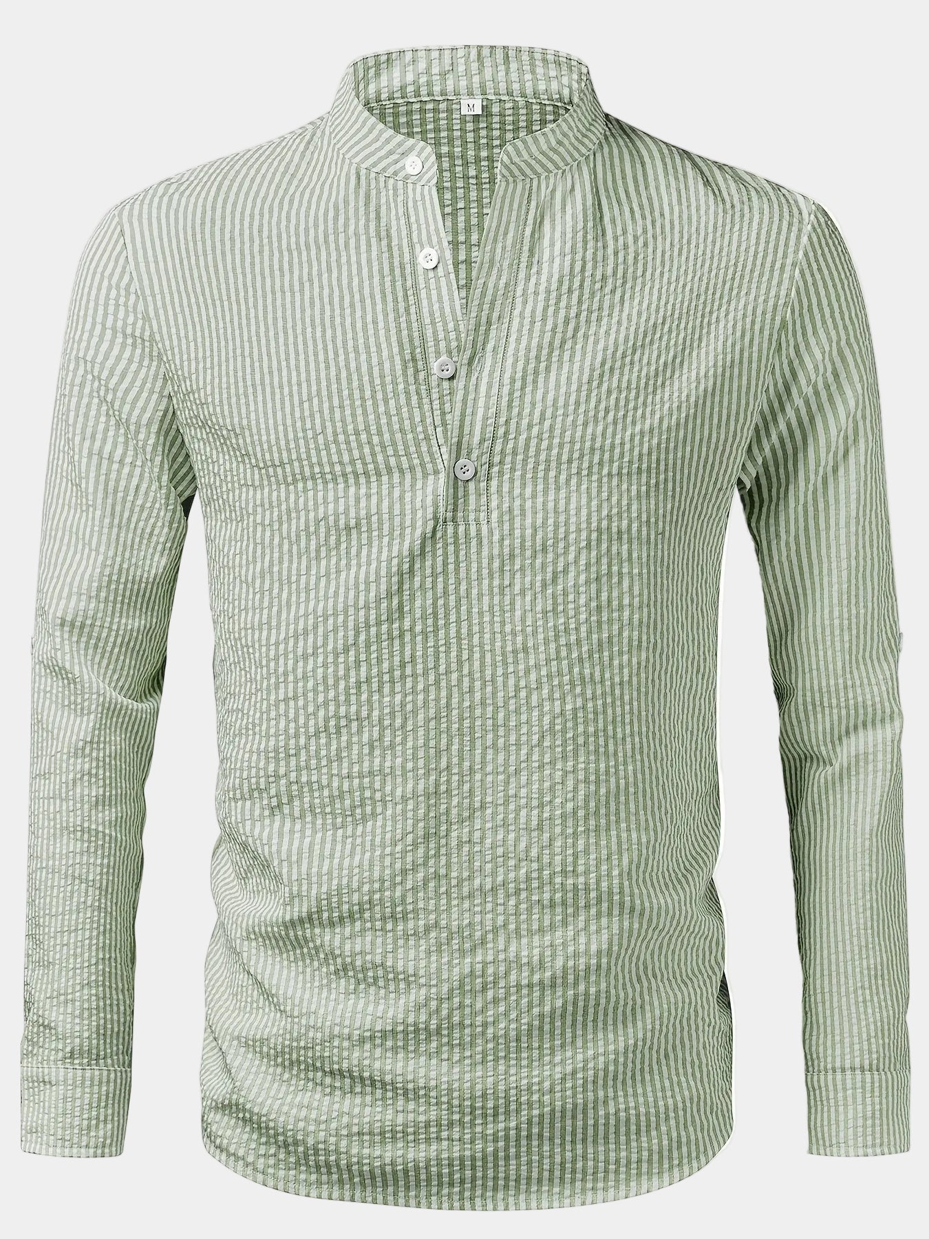Chemise homme col droit rayée