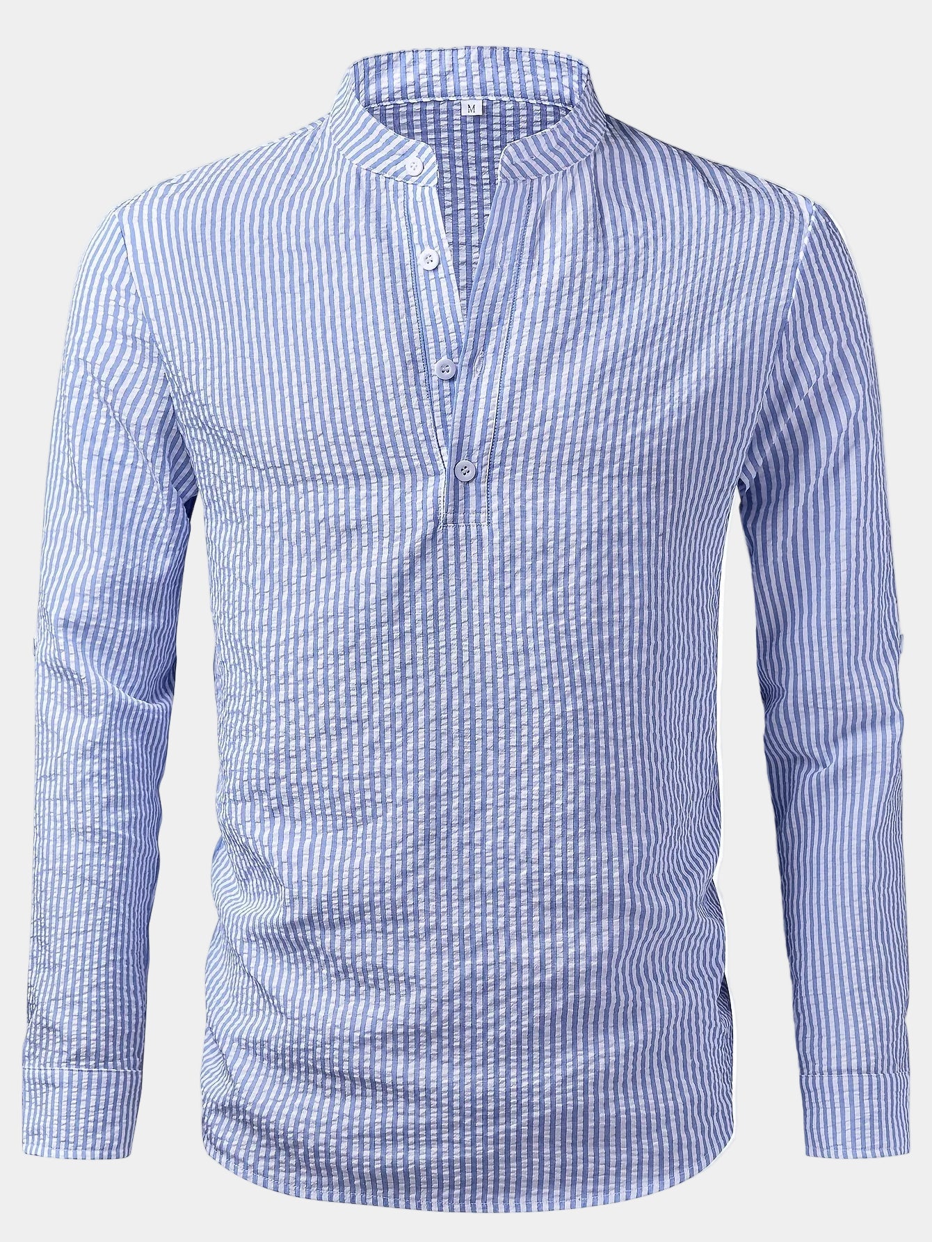 Chemise homme col droit rayée