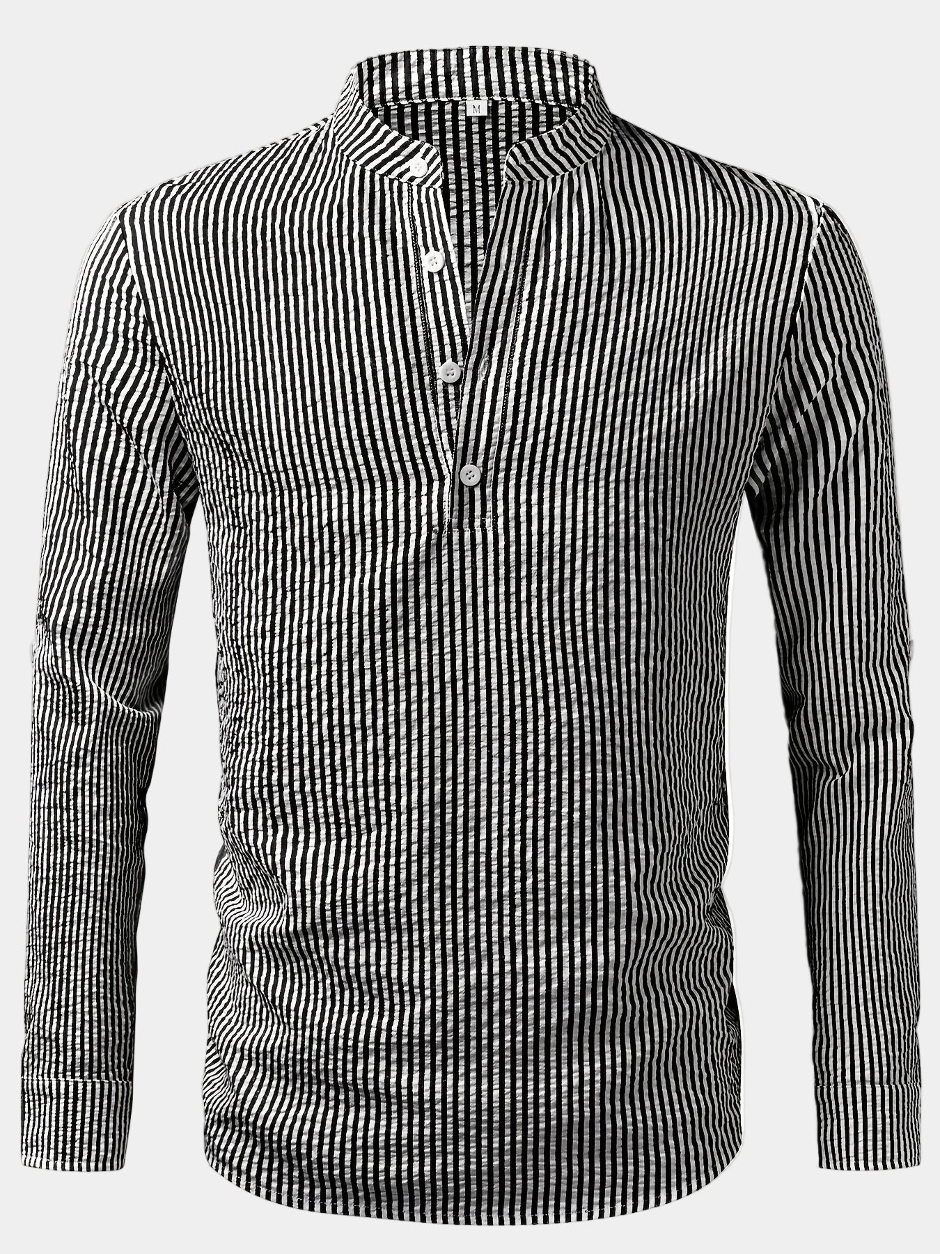 Chemise homme col droit rayée