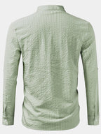 Chemise homme col droit rayée