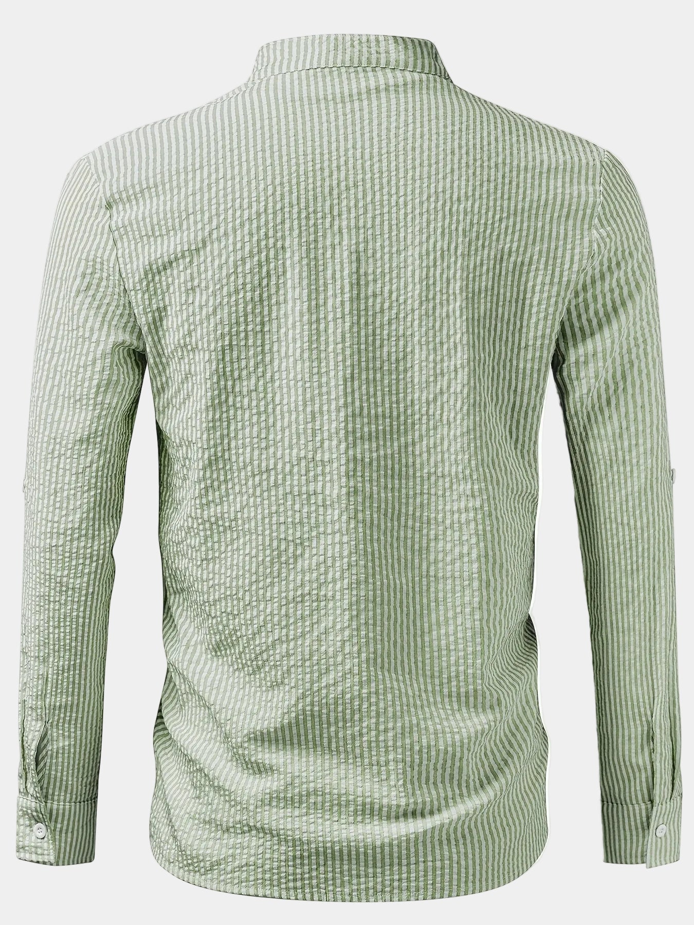 Chemise homme col droit rayée