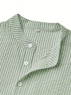 Chemise homme col droit rayée