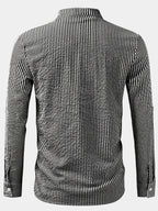 Chemise homme col droit rayée