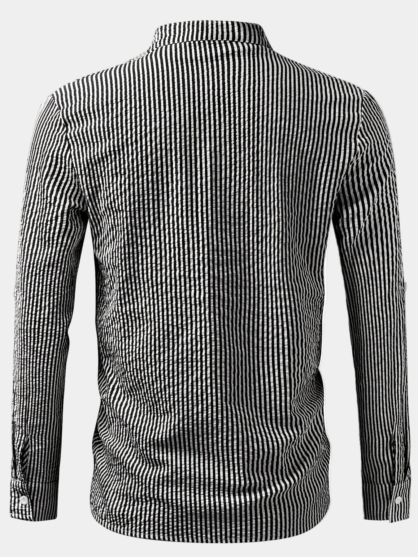 Chemise homme col droit rayée