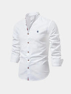 Chemise homme col mao boutonnée