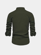 Chemise homme col mao boutonnée