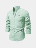 Chemise homme col mao boutonnée