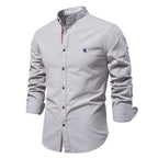 Chemise homme col mao classique