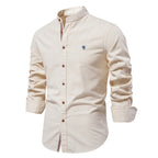 Chemise homme col mao classique