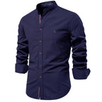 Chemise homme col mao classique