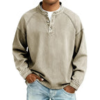 Chemise homme col montant manches longues