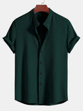 Chemise homme col officier texturée