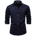 Chemise homme double poche boutonnée