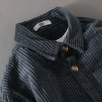 Chemise homme en velours côtelé à poche