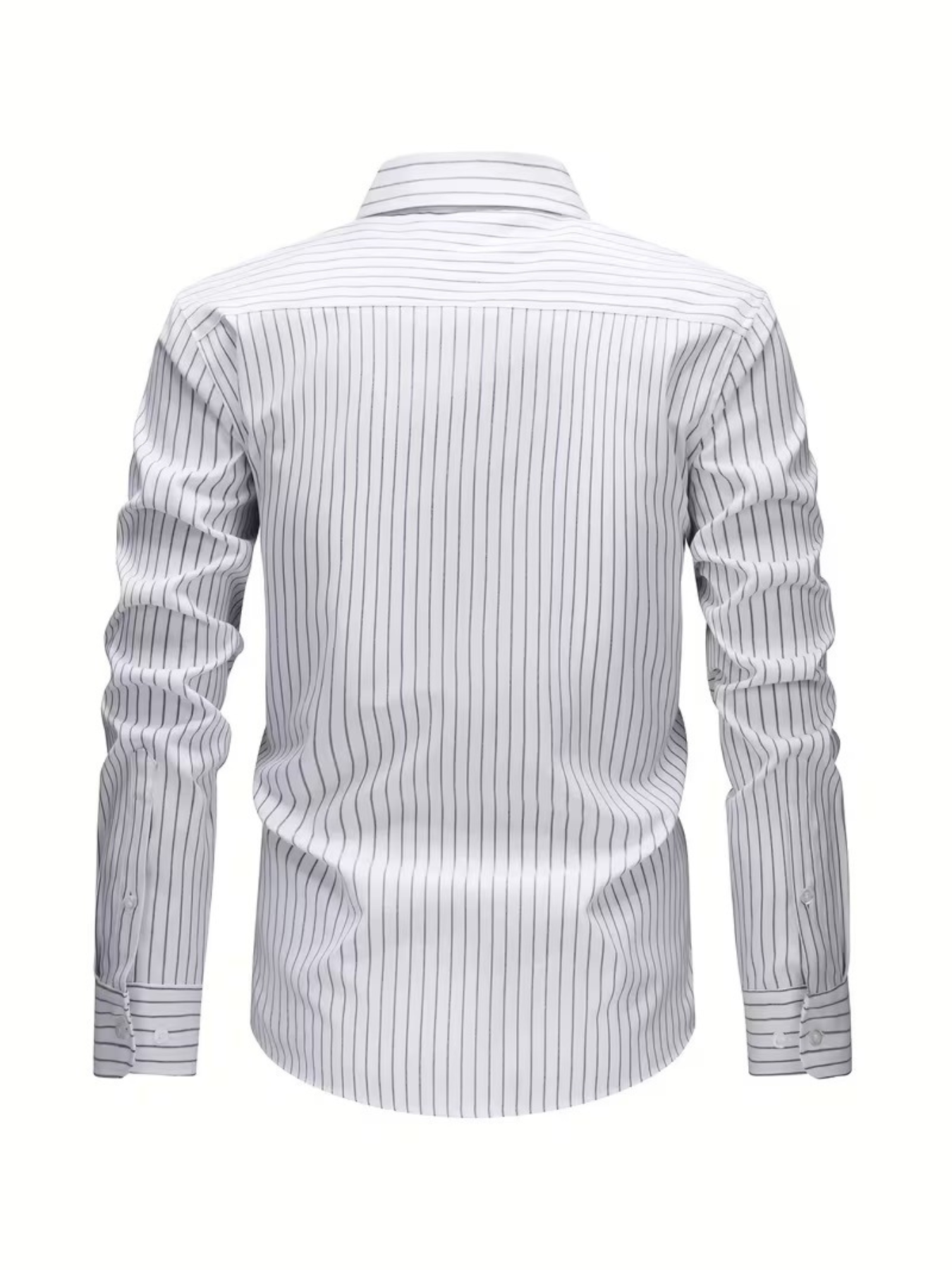 Chemise homme à fines rayures