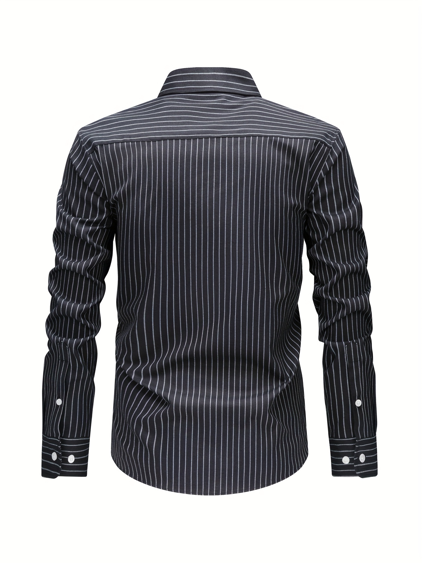 Chemise homme à fines rayures