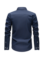 Chemise homme à fines rayures