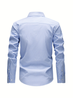 Chemise homme à fines rayures