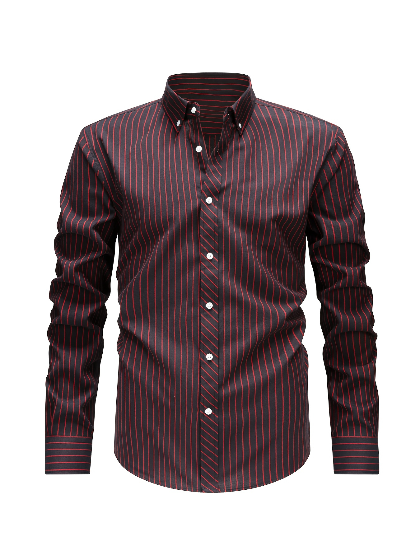 Chemise homme à fines rayures