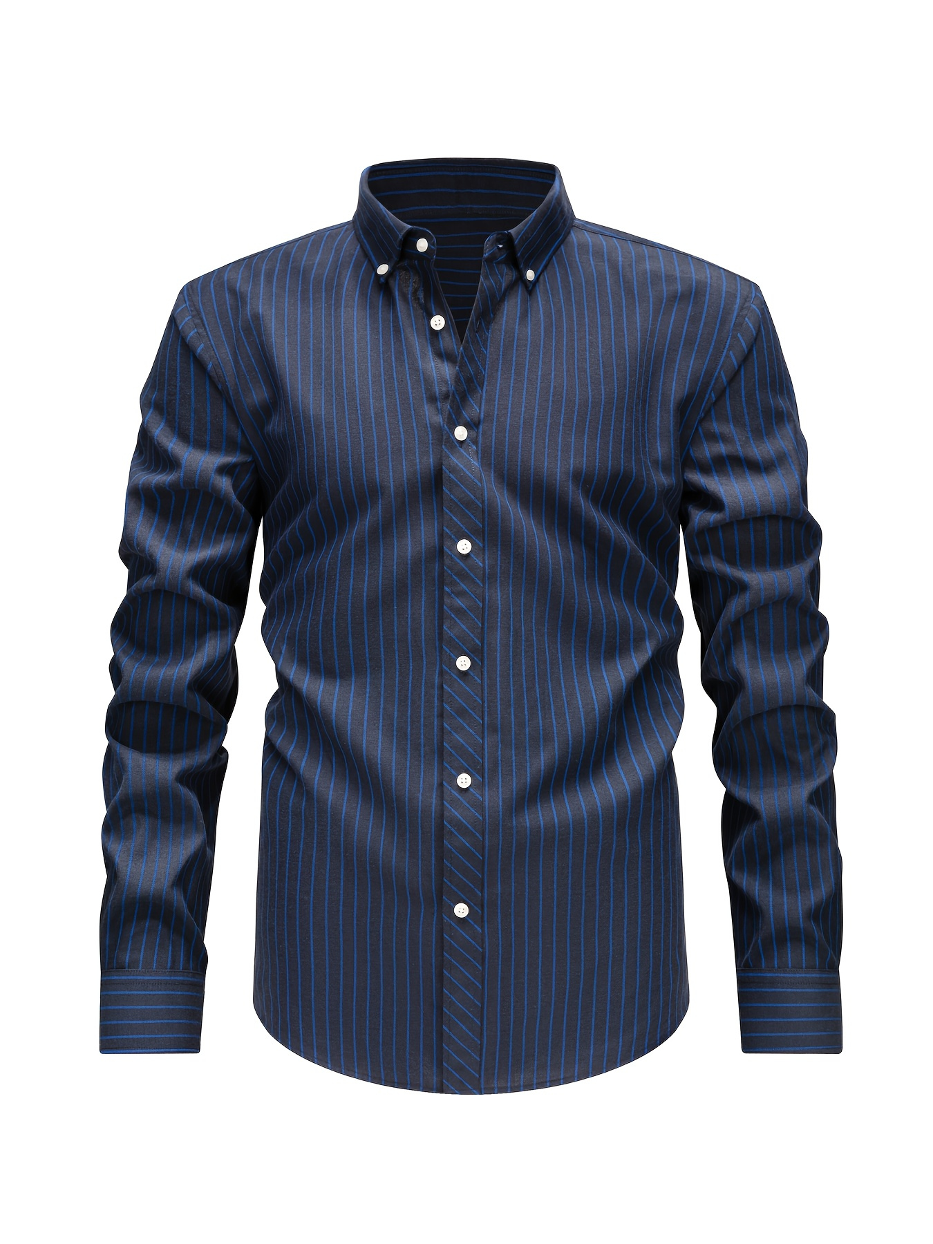 Chemise homme à fines rayures